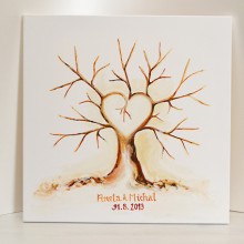Svatební strom, akryl na plátně 50x50 cm - obj. kód SS003