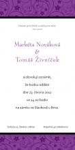 Svatební oznámení tištěné - DL nastojato - obj. kód OTdl2005
