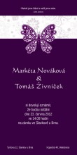 Svatební oznámení tištěné - DL nastojato - obj. kód OTdl2008