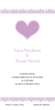 Svatební oznámení tištěné - DL nastojato - obj. kód OTdl2018