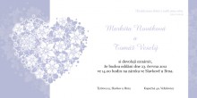 Svatební oznámení tištěné - DL naležato - obj. kód OTdl006
